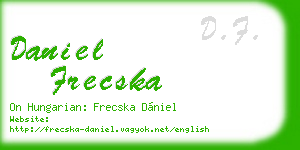 daniel frecska business card